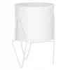 Kvetináč so stojanom 22 cm SPRINGOS GA0163 biely