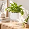 Kvetináč so stojanom 22 cm SPRINGOS GA0163 biely