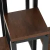 Kovový stojan na kvety 67,5 cm SPRINGOS GA0220 tmavo hnedý