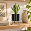 Kvetináč so stojanom 28 cm SPRINGOS GA0164 čierny