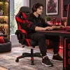 Herná stolička polohovateľná SPRINGOS Nexora HF0020 čierno-červená