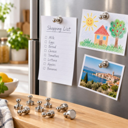 Neodymové magnety 10ks SPRINGOS HA5142 strieborné