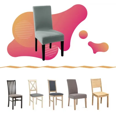 Poťah na stoličku SPRINGOS SPANDEX HA0007 hnedý