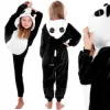 Kigurumi pyžamo panda 125-140 cm SPRINGOS HA5069 čiernobiele