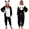 Kigurumi pyžamo panda 125-140 cm SPRINGOS HA5069 čiernobiele
