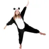 Kigurumi pyžamo panda 125-140 cm SPRINGOS HA5069 čiernobiele