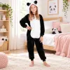 Kigurumi pyžamo panda 125-140 cm SPRINGOS HA5069 čiernobiele