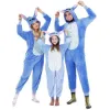Pyžamo overal dámske Stitch veľ. M SPRINGOS HA5074 modré
