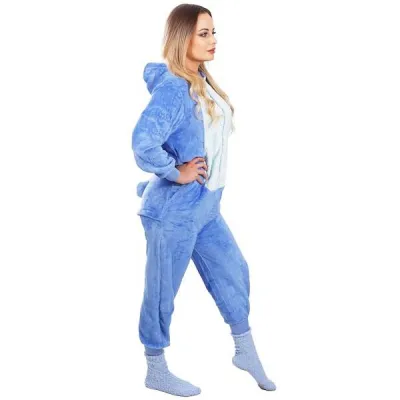 Pyžamo overal dámske Stitch veľ. M SPRINGOS HA5074 modré