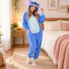 Pyžamo overal dámske Stitch veľ. M SPRINGOS HA5074 modré