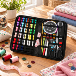 Šitíčko v puzdre 172 dielov SPRINGOS SEWING HA7238 čierne