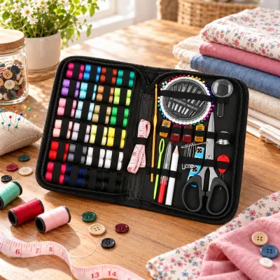 Šitíčko v puzdre 172 dielov SPRINGOS SEWING HA7238 čierne