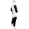 Pyžamo overal panda veľ. M SPRINGOS HA5077 čierno-biele