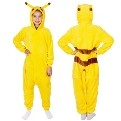 Detské pyžamo overal Pikachu 120-130 cm SPRINGOS HA7314 žlté