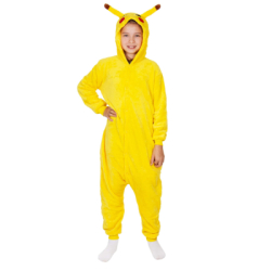Detské pyžamo overal Pikachu 120-130 cm SPRINGOS HA7314 žlté