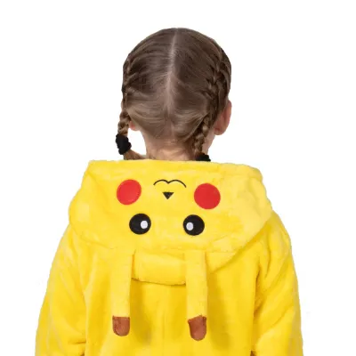 Detské pyžamo overal Pikachu 120-130 cm SPRINGOS HA7314 žlté