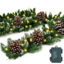 Vianočná reťaz LED Girlanda z vetvičiek 2,8m SPRINGOS CA1287 zelený