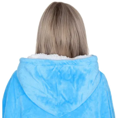 Mikinová deka oversize SPRINGOS HA7319 svetlo modrá