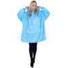 Mikinová deka oversize SPRINGOS HA7319 svetlo modrá