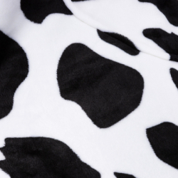 Mikinová deka oversize s kapucňou SPRINGOS HA7570 bielo-čierna