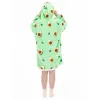 Mikinová deka Oversize s kapucňou SPRINGOS HA7571 zelená