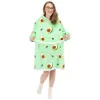 Mikinová deka Oversize s kapucňou SPRINGOS HA7571 zelená