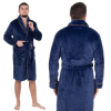 Pánsky župan veľ. L/XL SPRINGOS Royal HA7385 tmavomodrý
