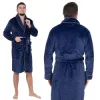 Pánsky župan veľ. L/XL SPRINGOS Royal HA7385 tmavomodrý