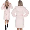 Dámsky župan s kapucňou veľ. L/XL SPRINGOS Aura HA7366 ružový