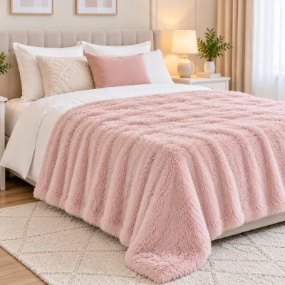 Deka 160x200 cm – SPRINGOS Lotus HA7052 staroružová