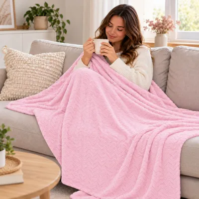 Deka 200x220 cm SPRINGOS Splendit HA7154 ružová