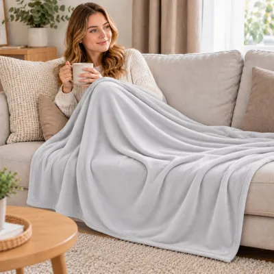Deka 200x220 cm SPRINGOS Grande HA7205 svetlo šedá