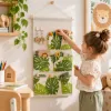 Závesný organizér 5 vreciek SPRINGOS HA0146 s motívom listov