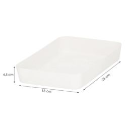 Organizér do šuplíka 26x18x4, 5 cm SPRINGOS HA3063 biely