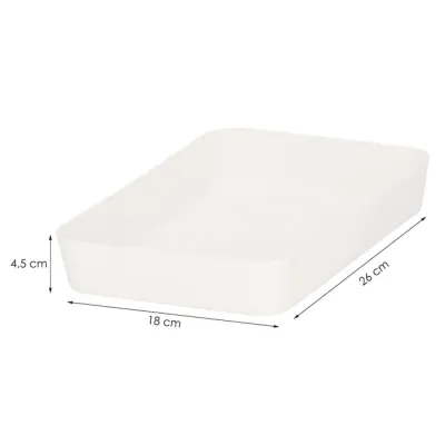 Organizér do šuplíka 26x18x4, 5 cm SPRINGOS HA3063 biely