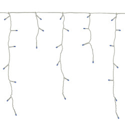 LED kvaple - 14,5m, 300LED, 8 funkcií, ovládač, IP44, modrá