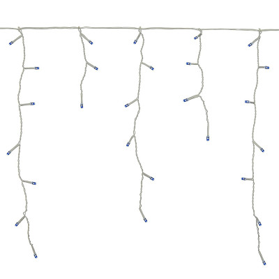 LED kvaple - 14,5m, 300LED, 8 funkcií, ovládač, IP44, modrá