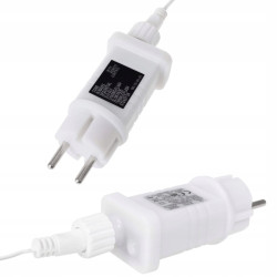 LED kvaple - 14,5m, 300LED, 8 funkcií, ovládač, IP44, modrá