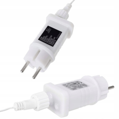 LED kvaple - 14,5m, 300LED, 8 funkcií, ovládač, IP44, modrá