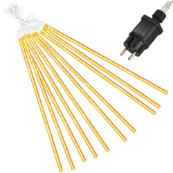 LED cencúle 10ks - 4m, 480LED, IP44, teplá biela