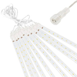 LED cencúle 10ks - 4m, 480LED, IP44, teplá biela