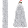 Vianočná reťaz Girlanda extra hustá 6m, šedá