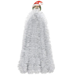 Vianočná reťaz Girlanda extra hustá 6m, šedá