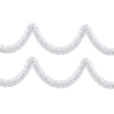 Vianočná reťaz Girlanda extra hustá 6m, šedá