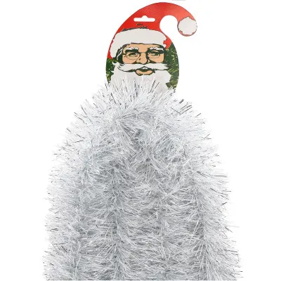 Vianočná reťaz Girlanda extra hustá 6m, šedá