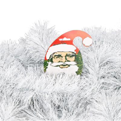 Vianočná reťaz Girlanda extra hustá 6m, šedá