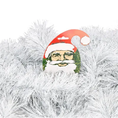 Vianočná reťaz Girlanda extra hustá 6m, šedá