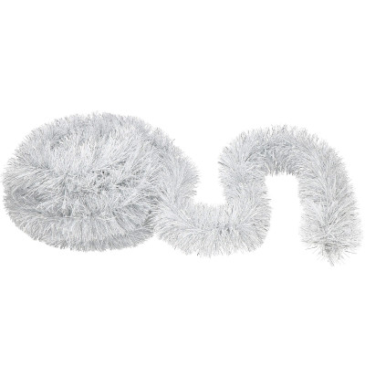 Vianočná reťaz Girlanda extra hustá 6m, šedá