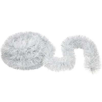 Vianočná reťaz Girlanda extra hustá 6m, šedá