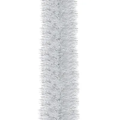 Vianočná reťaz Girlanda extra hustá 6m, šedá